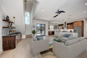 Custom Kitchen & Living Room Space